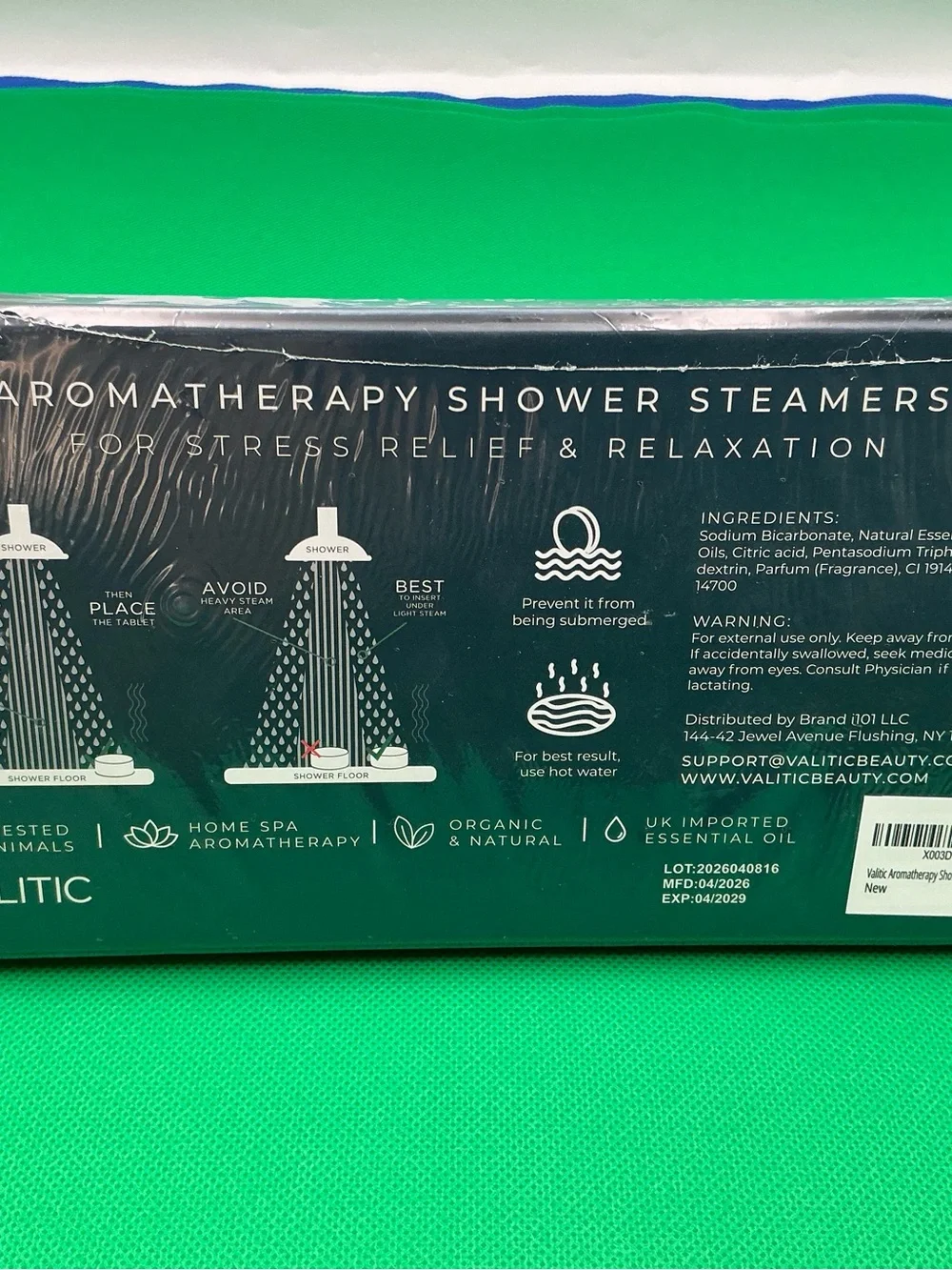 Valitic Aromatherapy Shower Steamers - Blue Relaxation Blend